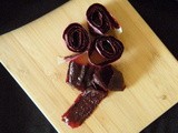 Strawberry, Blueberry and Pomegranate Fruit Roll-Ups