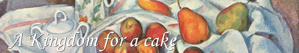 Very Good Recipes - A Kingdom for a cake