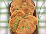 Indian Garlic Stuffed Naan Bread for #BreadBakers