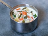 Kerala Style Vegetable Stew | Vegetables in Coconut Milk (Ishtew)