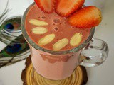 Strawberry Smoothie | Vegan Strawberry Smoothie No Banana | Dairy-free Smoothies for Weight Loss