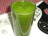 Green smoothie recipe - apple spinach smoothie recipe