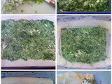 How to make a low fat Spanakopita (with onion weeds, again!)