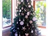 White and sugar Christmas tree