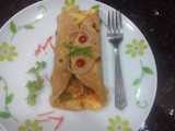 Egg frankie recipe|Egg chapati roll|Egg veggie wrap