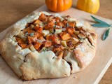A Non-Traditional Thanksgiving Side: Fall Harvest Galette w/ Maple Sweet Potatoes, Caramelized Onions, Bacon & Gruyere