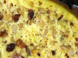 Bacon, Onion + Cheese Frittata for the New Year