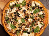 Mushroom and Spinach Pizza