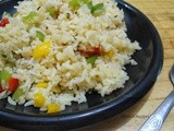 Colourful Capsicum Rice | Left Over Rice Recipe | Lunch Box Ideas