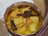Echor / Enchorer Dalna - Spicy Traditional Bengali Raw Jackfruit Curry