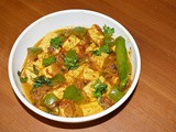 Kadai Paneer - a spicy Indian curry of cottage cheese