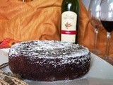 Red Wine Chocolate Cake ...& a Bottle of Four Seasons 'Shiraz' Wine