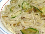 Fettuccine with Zucchini and Onions