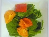 Roasted Sweet Potato-Spinach Salad