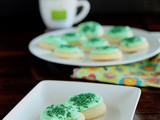 Soft sugar cookies with marshmallow cream frosting