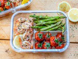 Baked Lemon Garlic Butter Shrimp And Asparagus – Recipe Video