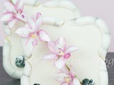 Fondant Bamboo Sugar Cookie and Flowerpaste Asian Orchid Spray Tutorial