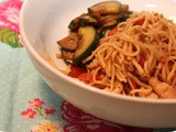 Noodles with Chicken and Pickled Cucumber