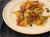 Potatoes with Zucchini and Ham