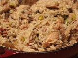 Risotto with Chicken, Leek and Mushrooms