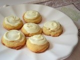 Baked Sunday Mornings - Lime Tarragon Cookies w/White Chocolate Topping