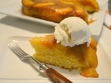 Baked Sunday Mornings - Whiskey Peach Upside-Down Cake