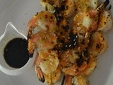Crusty Grilled Shrimp with Soy-Sesame Sauce