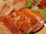 Pan Fried Un-Skinned Salmon Fillets: Low Stress Healthy Fish Dish