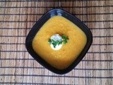 Indian Spiced Carrot Soup with Coconut Cream