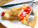 Strawberry Crepes with Cottage Cheese