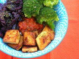 Vegan Rice Bowl with Maple Tofu and Smoked Tomato Sauce