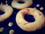 Pancake Doughnuts with Peanut butter chips (Eggless and Whole wheat)