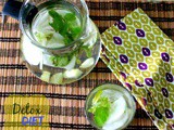Detox Drink with Cucumber, Mint, and Amla