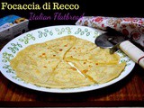 Focaccia di Recco ~ Italian Cheese Stuffed Flatbread