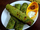 Palak Paratha | Spinach Roti ~ Easy Breakfast Ideas