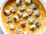 Masala Turkey Meatballs in Butternut Squash Makhani Sauce