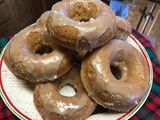 Applesauce Baked Doughnuts with Maple Glaze