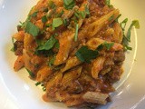 Chef Alli's Pressure Cooked Creamy Penne Pasta with Ground Beef