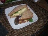 Egg-catly what i wanted for supper . . .  Egg Salad Sandwiches