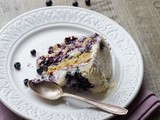 Blueberry & Coconut White forest Cake