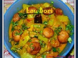Lau Bori (Bottle Gourd with Fried Lentil Dumpling )