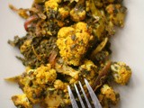 Cauliflower, fenugreek and mint curry