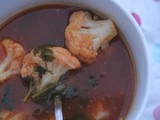 Chilli and tamarind, Asian style cauliflower soup recipe