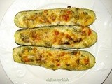 Stuffed Zucchini with Mushrooms (Mantarli Kabak)