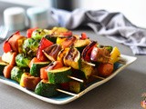 Grilled Vegetable Skewers (Whole 30, Paleo, Vegan)