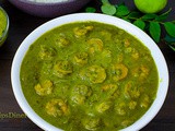 Kolambi Fish Rassa Recipe in Marathi | Prawns Green Masala Gravy