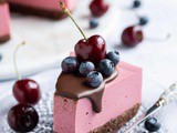 No-Bake Vegan Chocolate Cherry Cheesecake