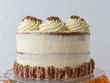 Pumpkin Layer Cake With Mascarpone Cream And Sugared Pecans