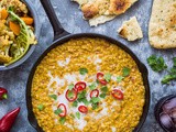 Red Lentil Dhal With Roasted Cauliflower and Butternut Squash (Vegan)