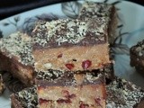 Lean Hazelnut Roll Bars with Cranberries
